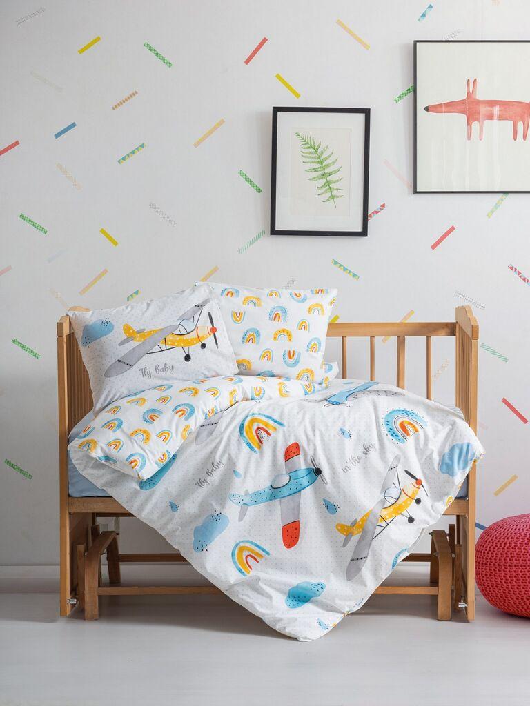 L'essentiel Maison Baby posteljina Sky, 100x150cm, plava