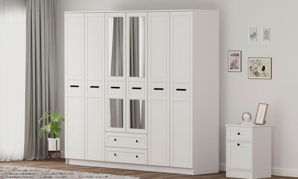 Hanah Home Ormar Rb-168-01-012, 210x184x52 cm, Bijeli