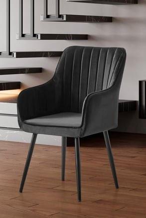 Hanah Home set stolica Novo, 46x89x44 cm, 2 dijela, Antracit