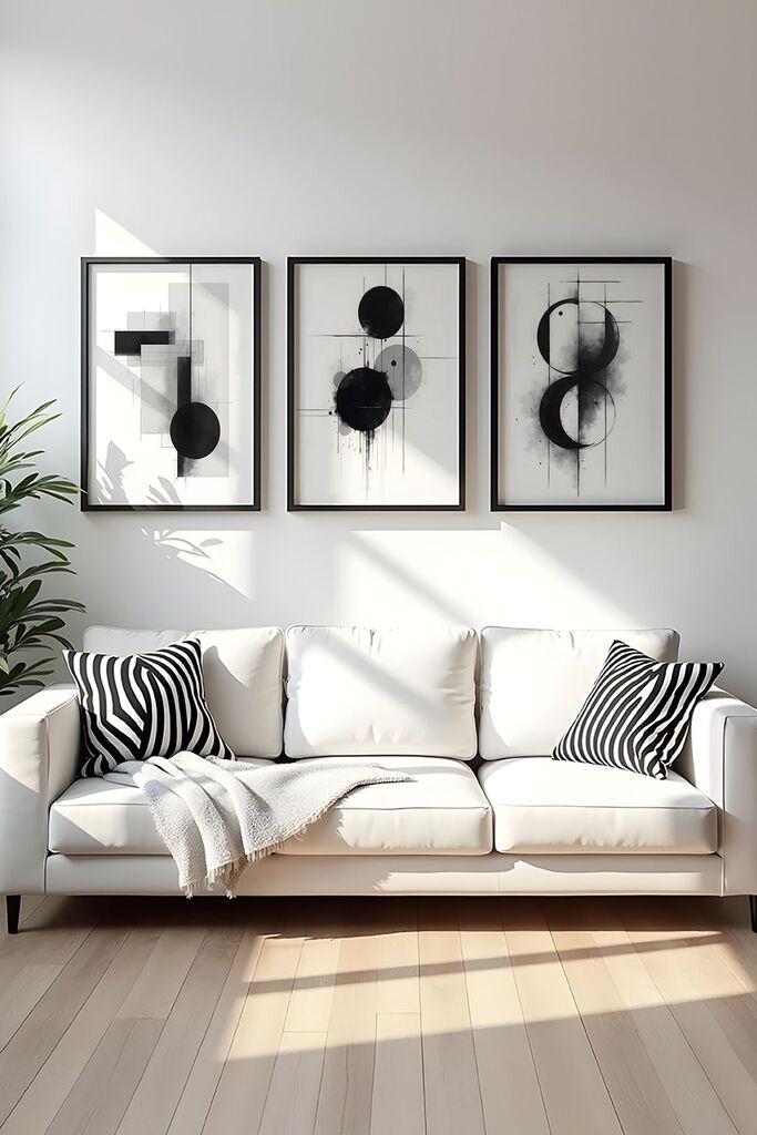 Wallity Dekorativna slika Huhu431, 50x70cm, 3 dijela