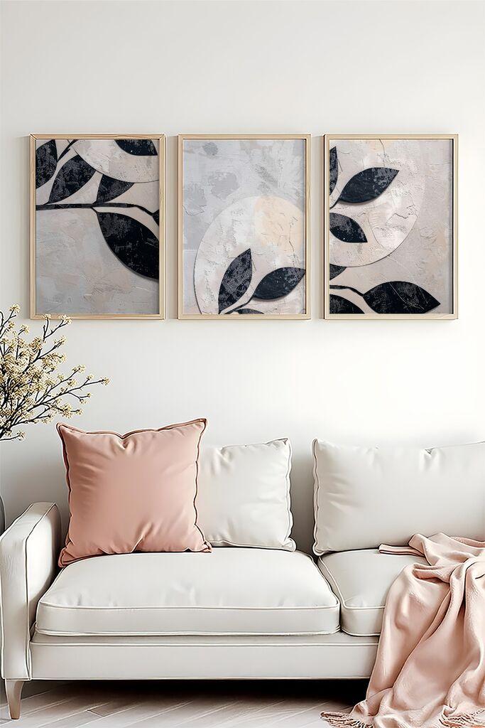 Wallity Uramljena slika Huhu466, 30x40 cm , 3 dijela