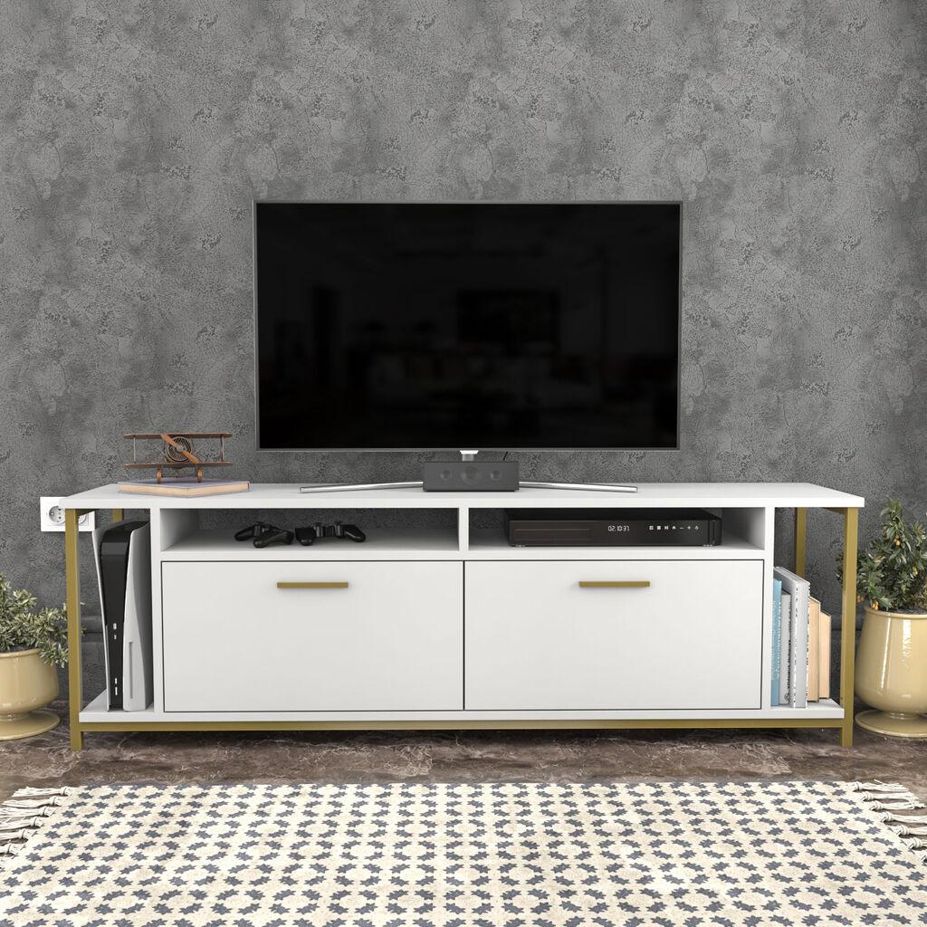 Hanah Home TV ormarić Omar, 160x35x50.8 cm, Bijela
