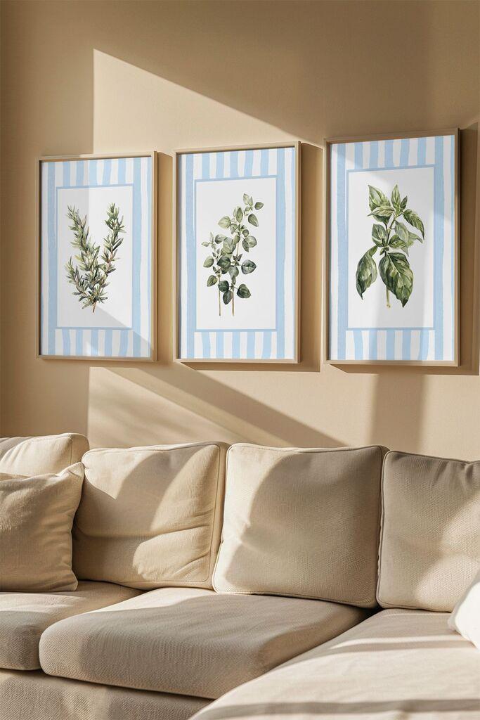 Uokvirena slika Wallity Artsmdf3Lu4, 33x48 cm, 3 dijela