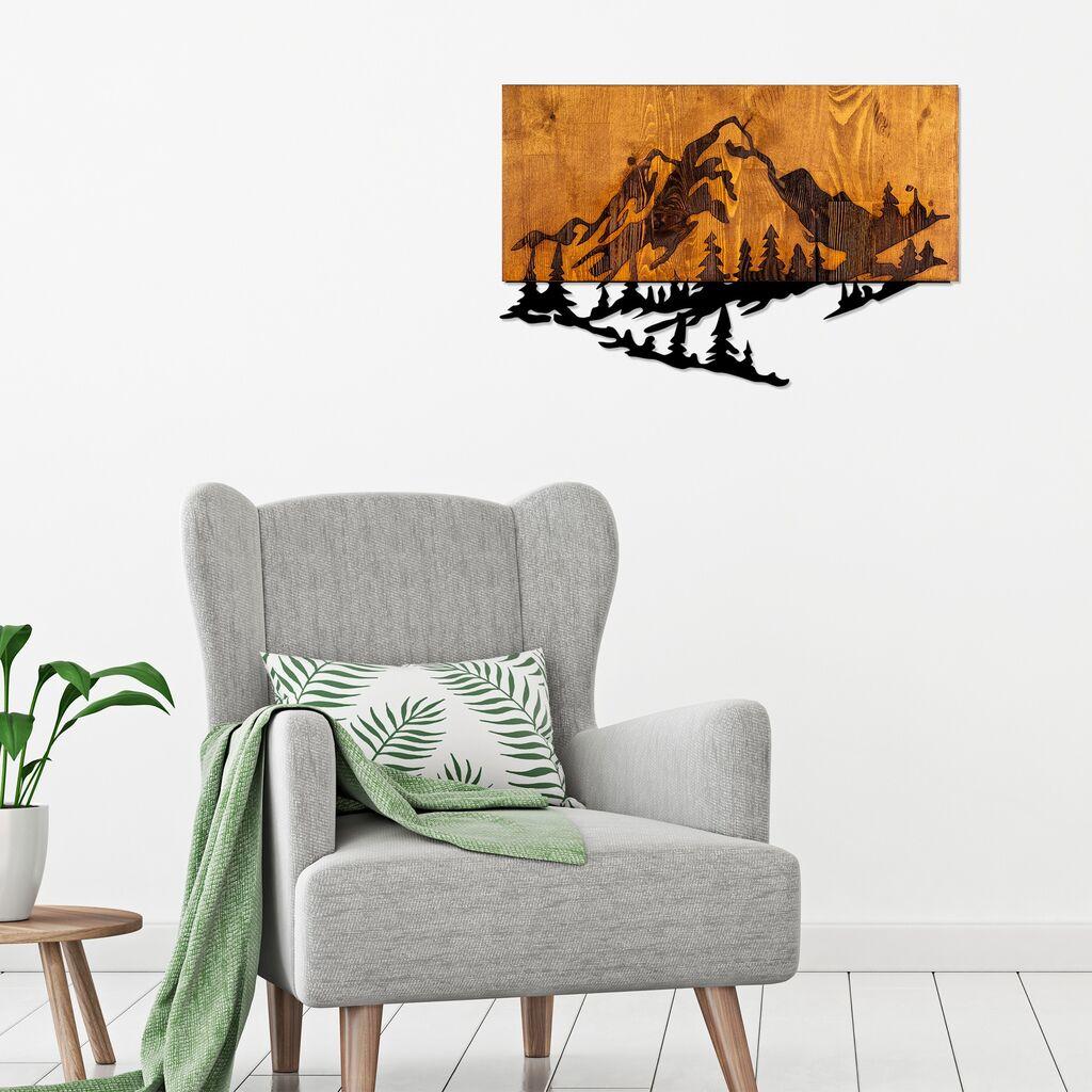 Wallity Zidna dekoracija Dag 2, 38x58 cm, Smeđa boja