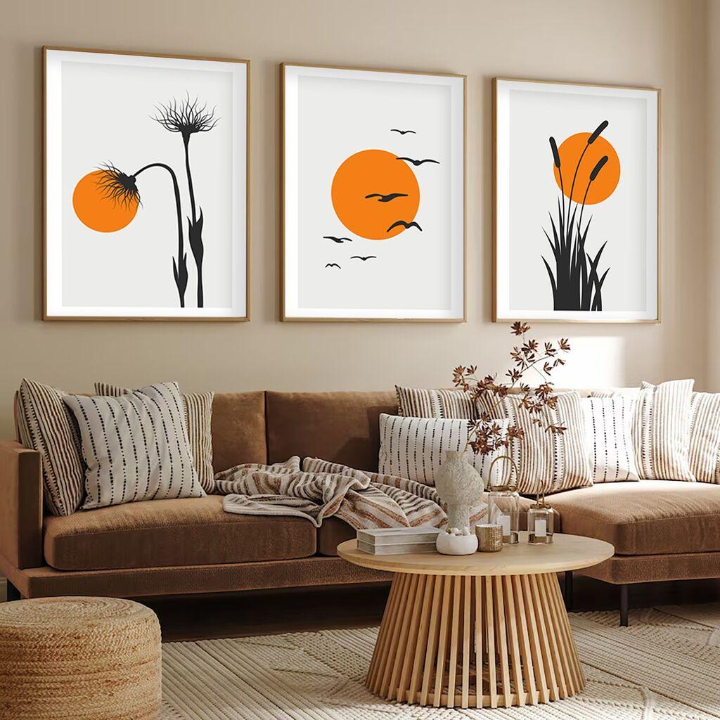 Uokvirena slika Wallity Huhu228, 30x40 cm, 3 dijela