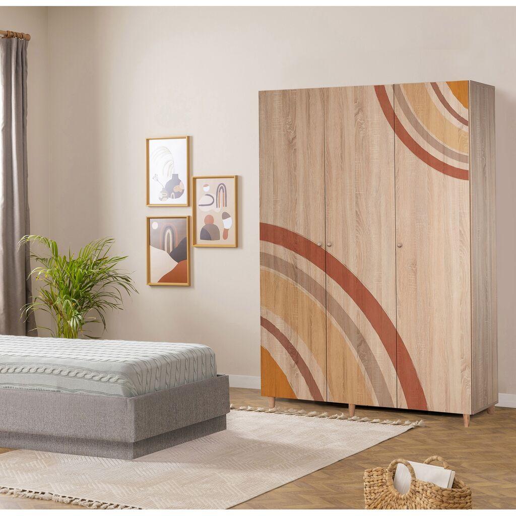 Hanah Home Ormar Lena 3-978, 135x192x52 cm, Šareni