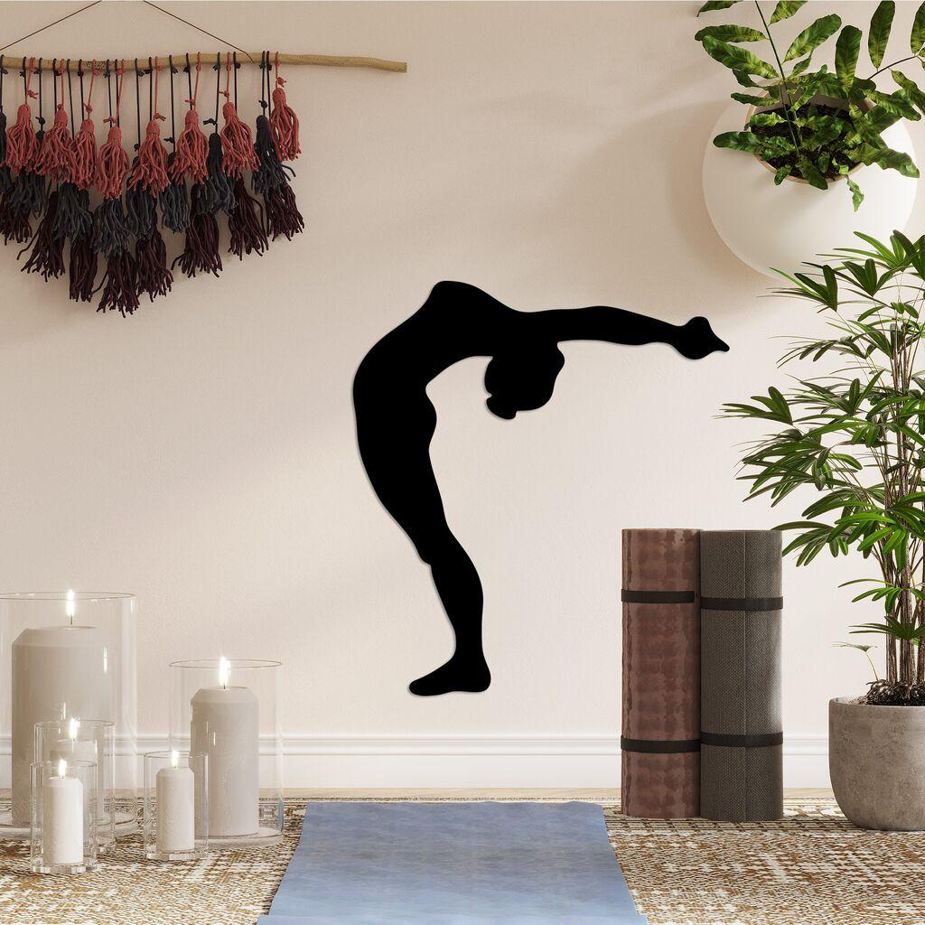 Wallity Zidna dekoracija Yoga 21, 50 x 55 cm, Crna