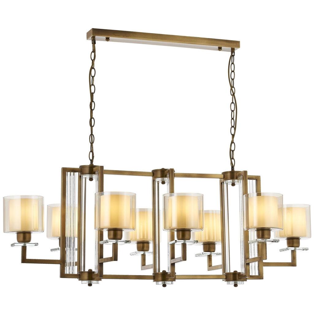 Opviq Luster Av-4285-8E-Ym, 100x110x60 cm, Smeđe-bež