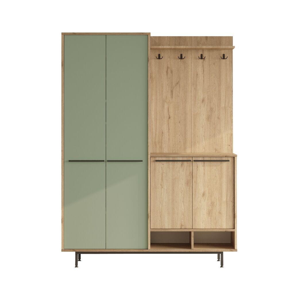Hanah Home Komplet predsoblja OS1-SY, 147.4x35.5x195.6 cm, Zeleni
