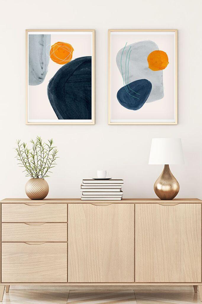 Wallity Uramljena slika Huhu9, 50x70 cm , 2 dijela