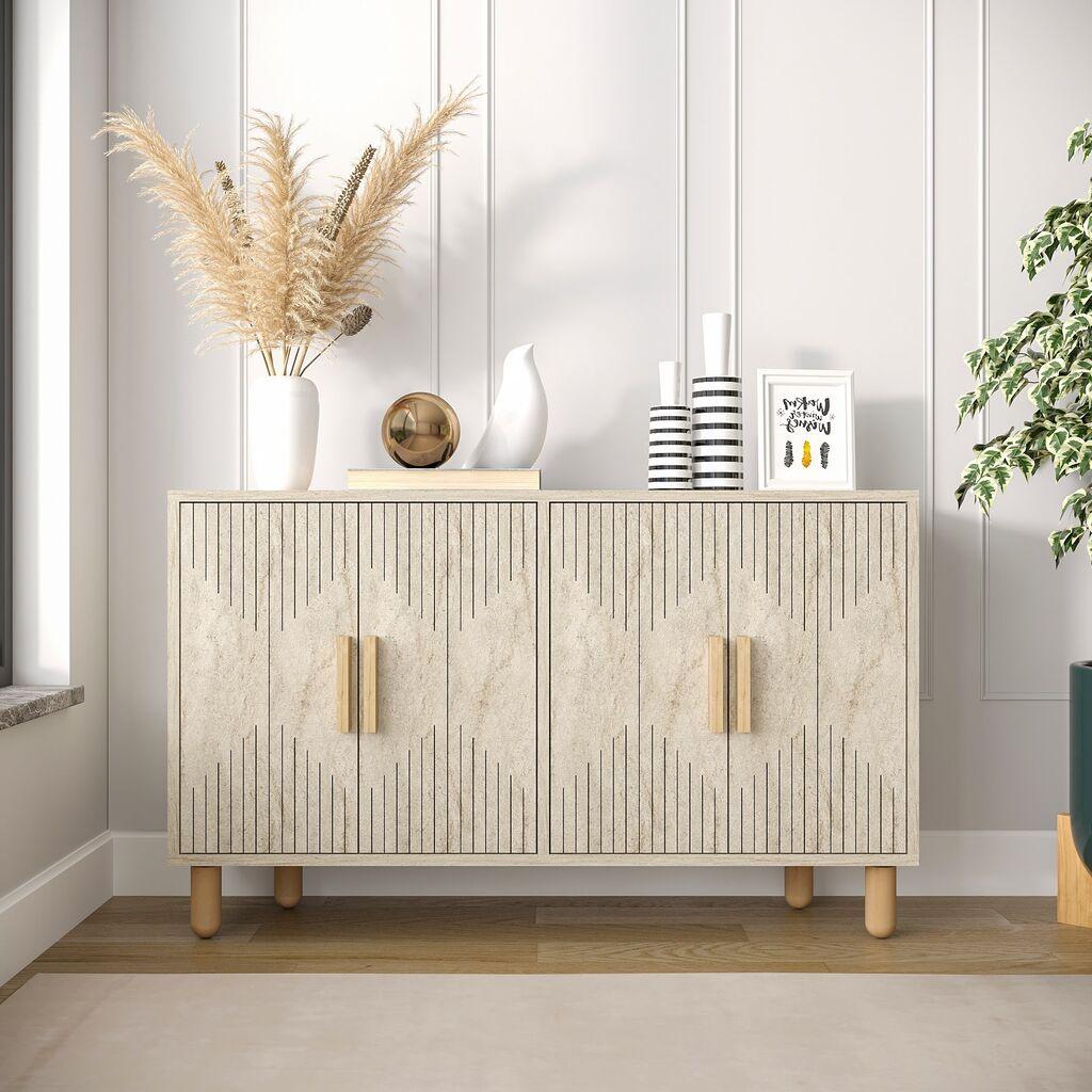 Hanah Home Konzola Roger, 120x73,6x29,6 cm, Pesak