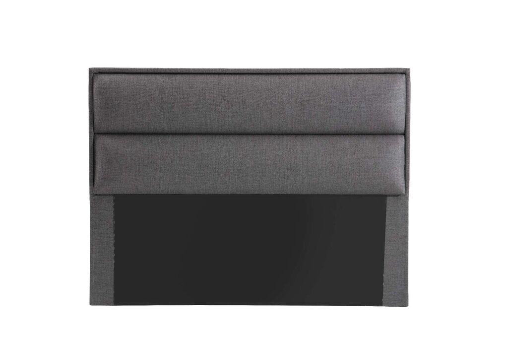 Hanah Home Rise uzglavlje kreveta, 187x127x5 cm, tamnosiva