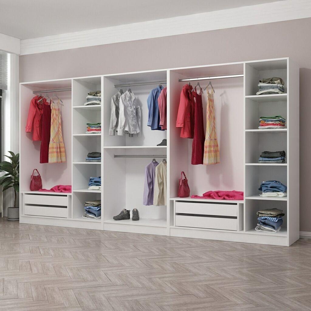 Hanah Home Kale 4934 Ormar, 360x190x52cm, Bijeli