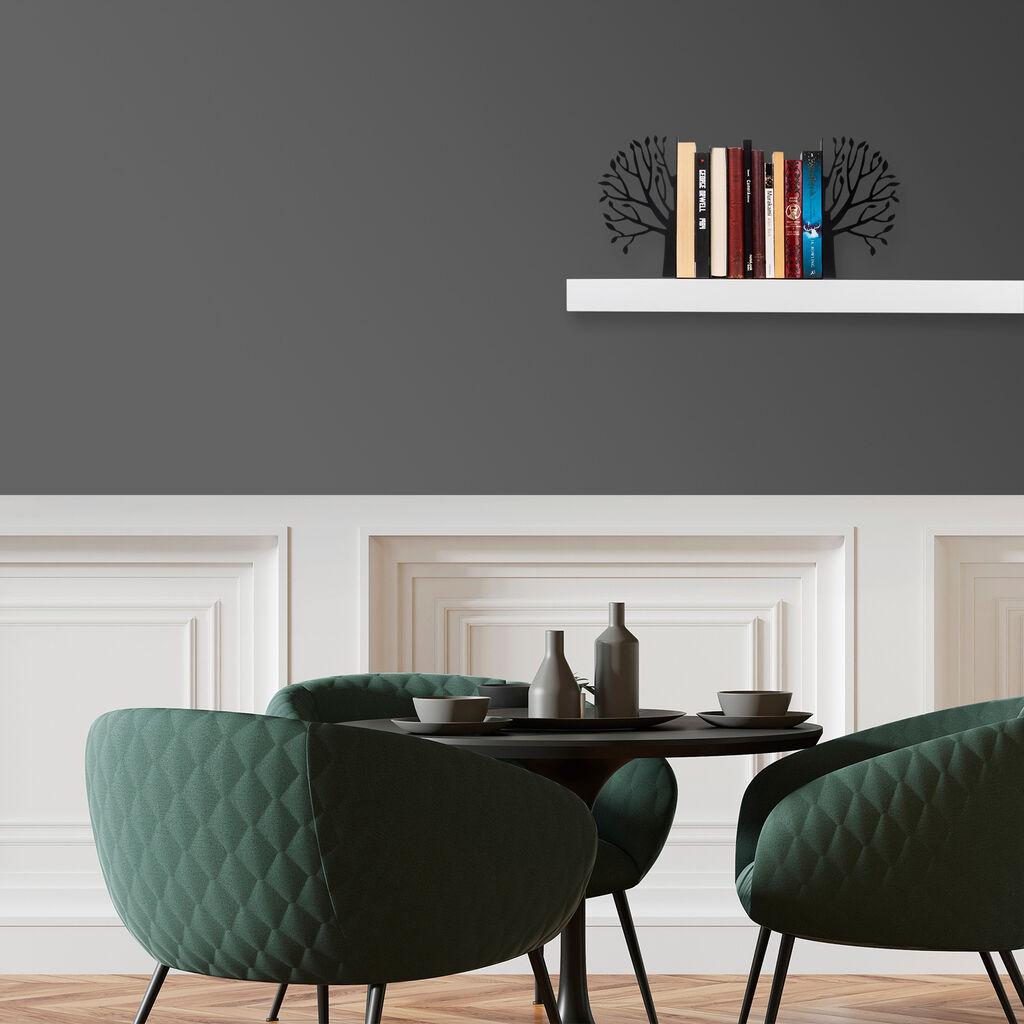 Aberto Design Kitap tutucu 7 Graničnik za knjige, Crni