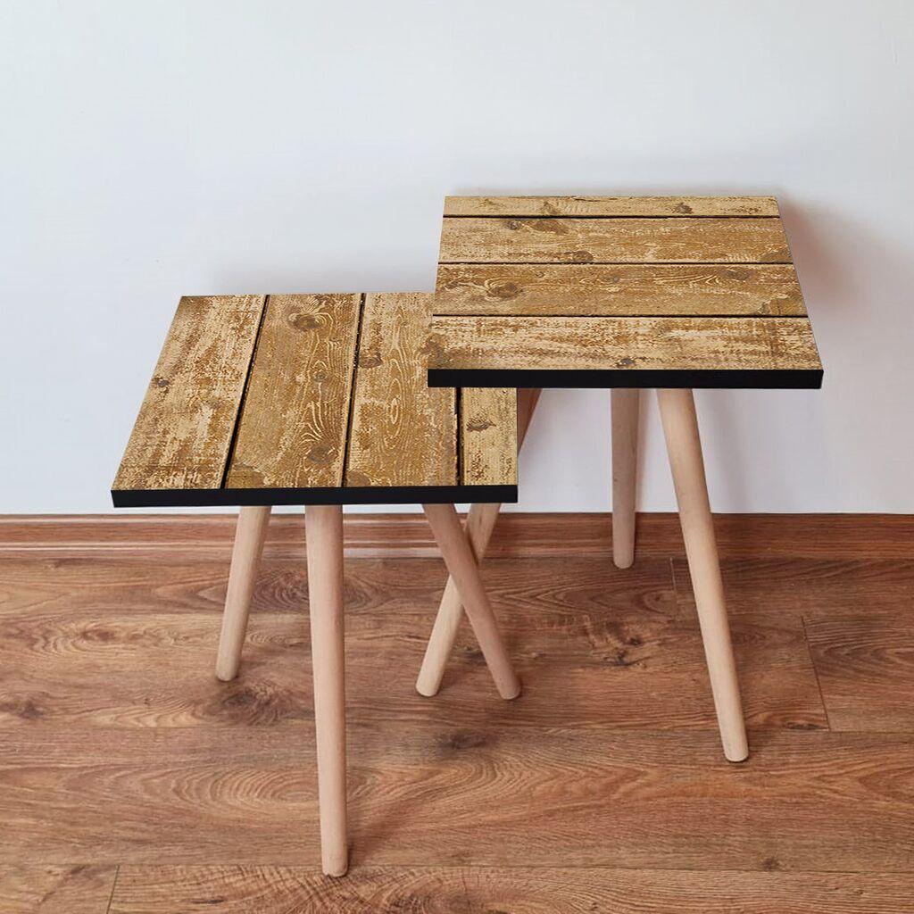 Hanah Home set stolića za kafu 2Shp406, 2 dijela, šareni