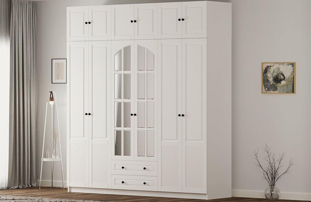 Hanah Home Ormar Rb-185-19, 210x210x52 cm, Bijeli