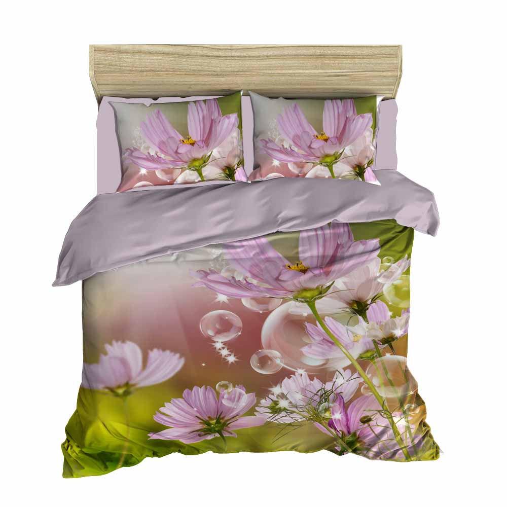 L'essentiel Maison set posteljine 114, 200x220cm, ljubičasta