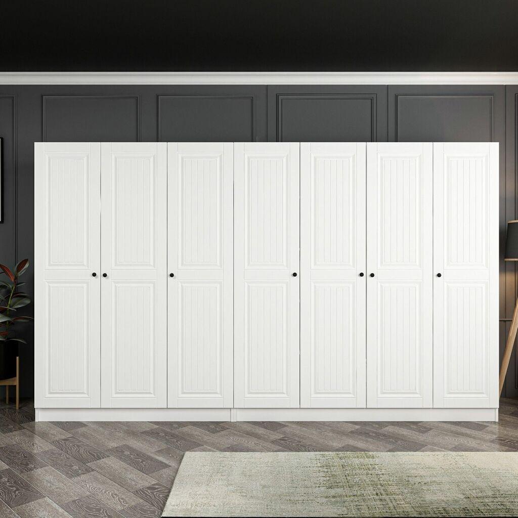 Hanah Home Kale Mebran 4777 Ormar, 315x210x52cm, Bijeli
