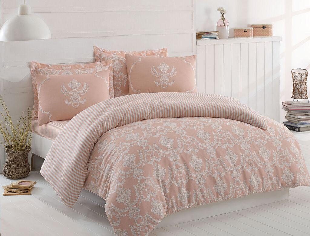 L'essentiel Maison set posteljine Pure, 200x220 cm, roze-bijela