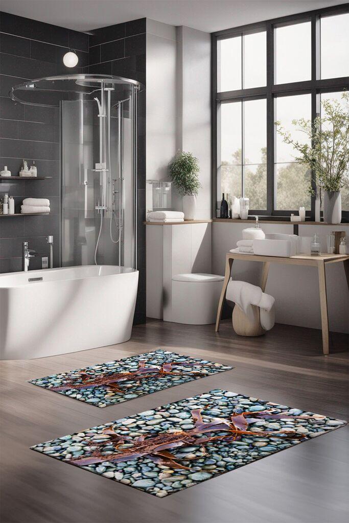 L'essentiel Maison Set prostirki za kupatilo CT-5344, 2 komada, šarene