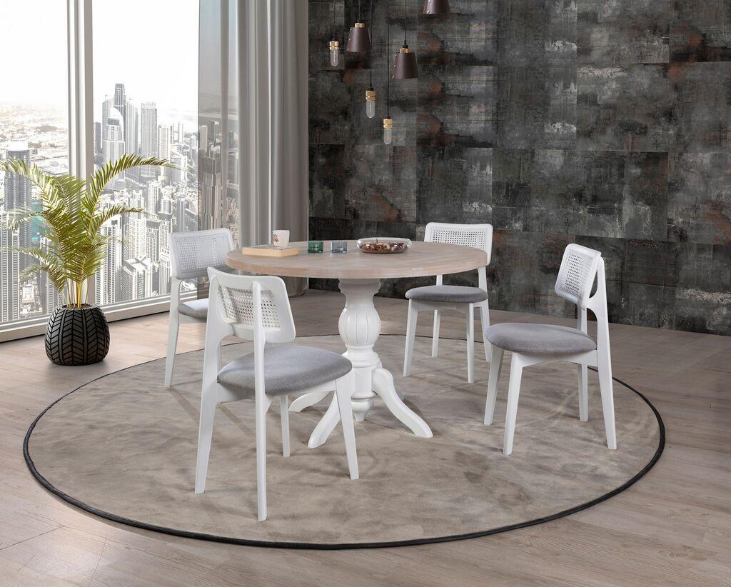 Hanah Home Albero130 Trpezarijski set, smeđe-bijela