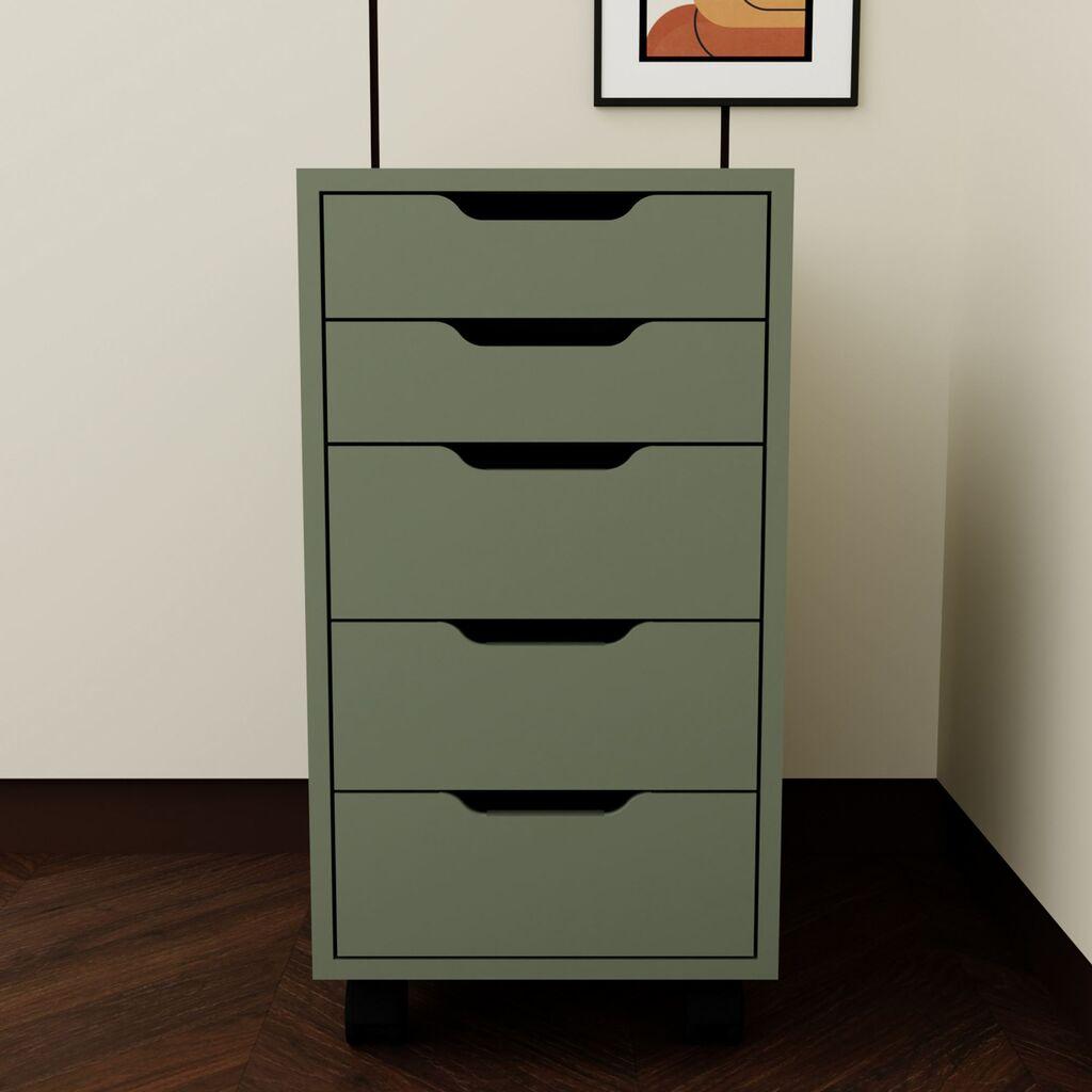 Hanah Home Višenamjenski ormar Caisson 1600-78, 40x77,4 cm, Maslinasta