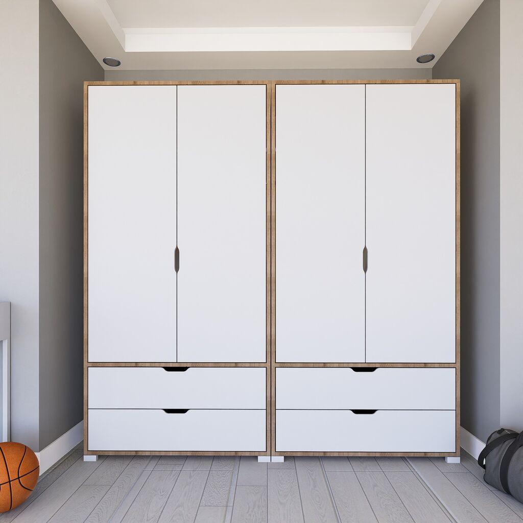 Hanah Home Ormar Nissan 1600-021, 180x183x45 cm, Bijeli