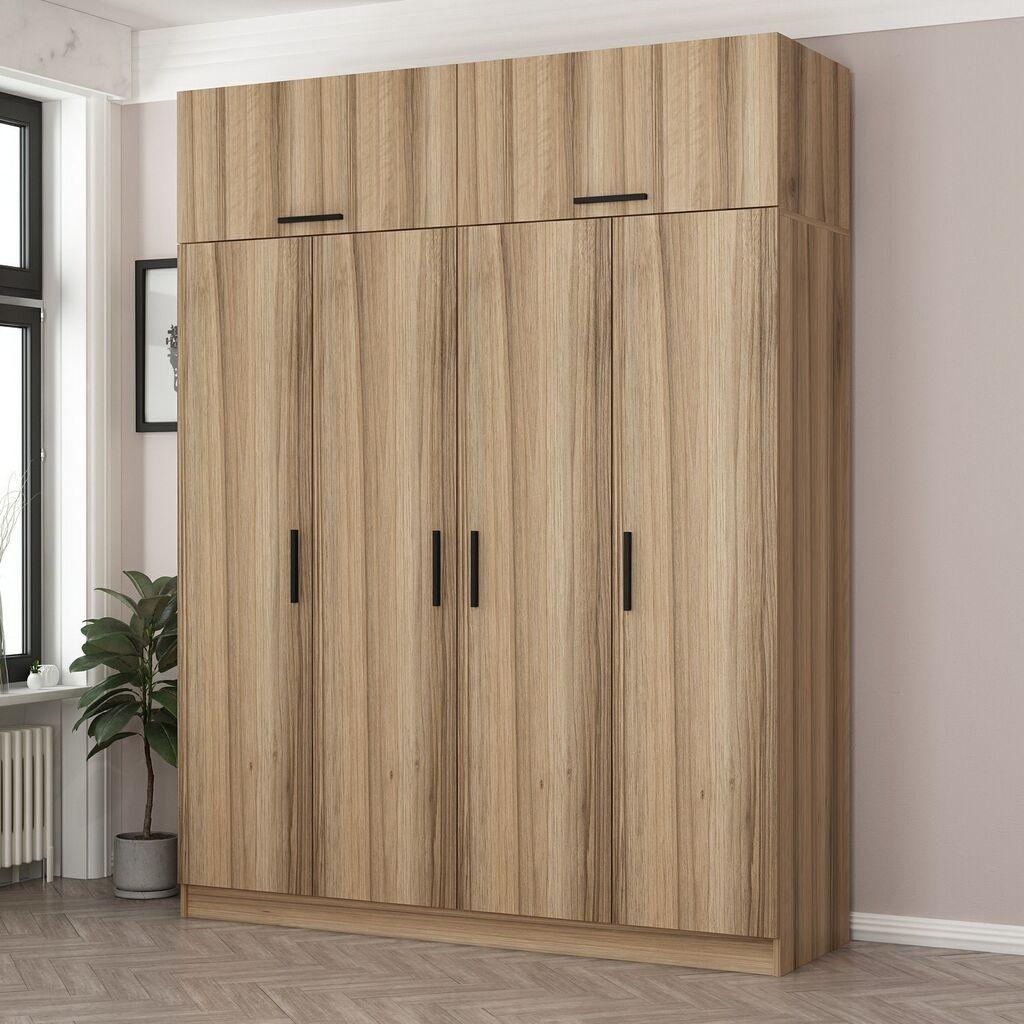 Hanah Home Ormar Kale-7518, 180x235x52 cm, Smeđa