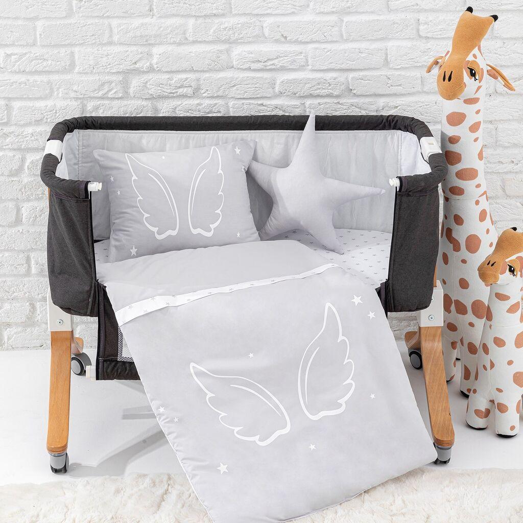 Aberto Design set posteljine za bebe, siva