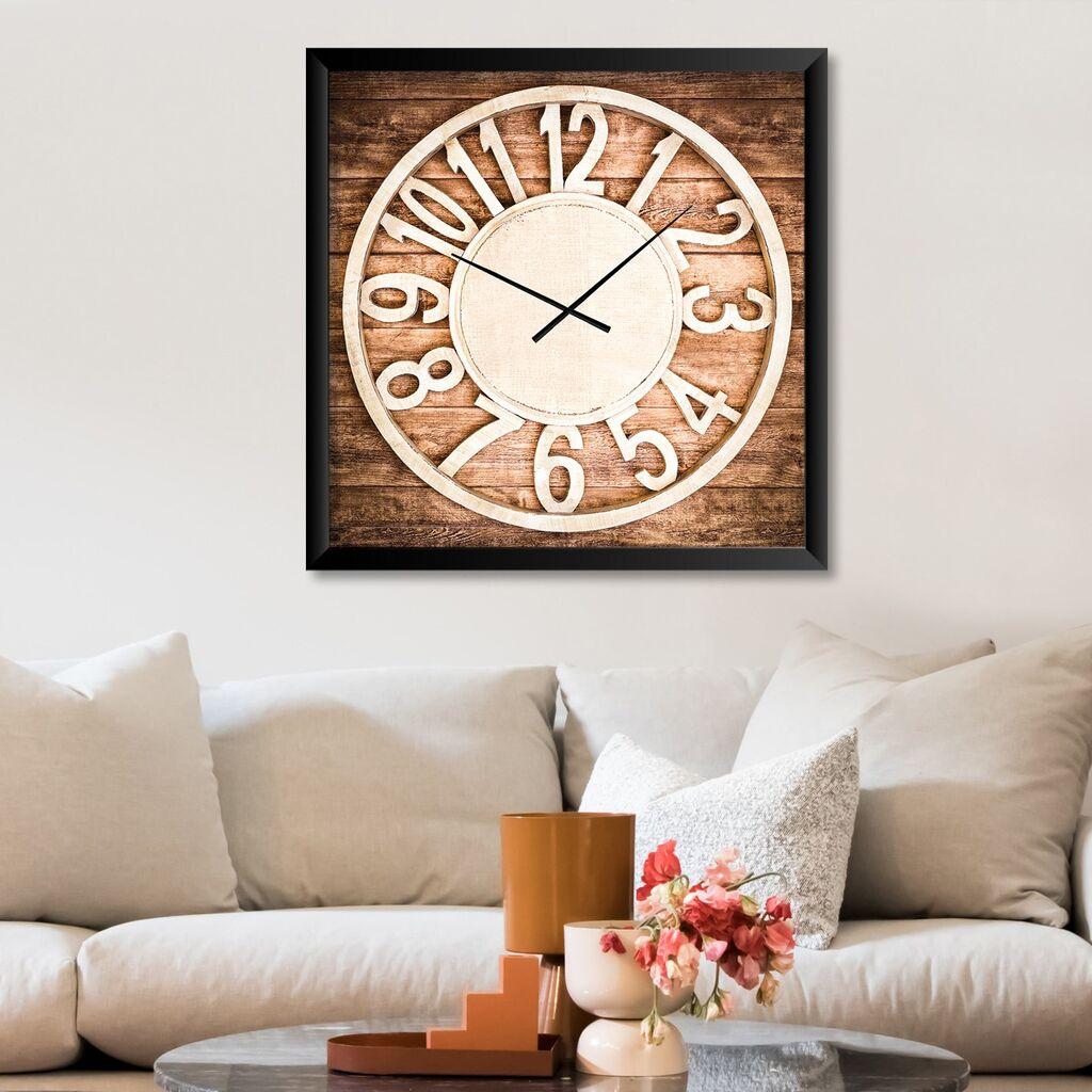Wallity Dekorativni zidni sat STMDF16852597, 45x45 cm