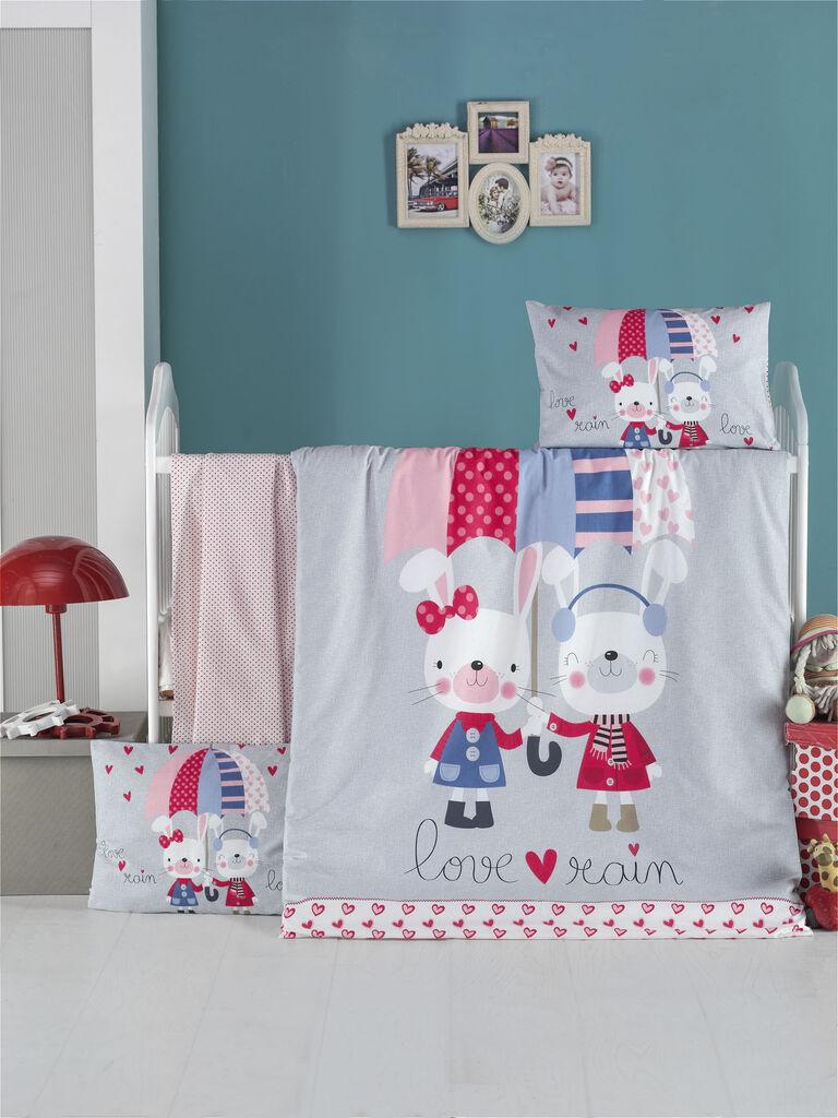 L'essentiel Maison Baby posteljina Loverain, 100x150cm, bijela