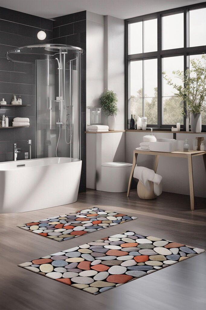 L'essentiel Maison Set tepiha za kupatilo CT-5199, 2 komada, šareni