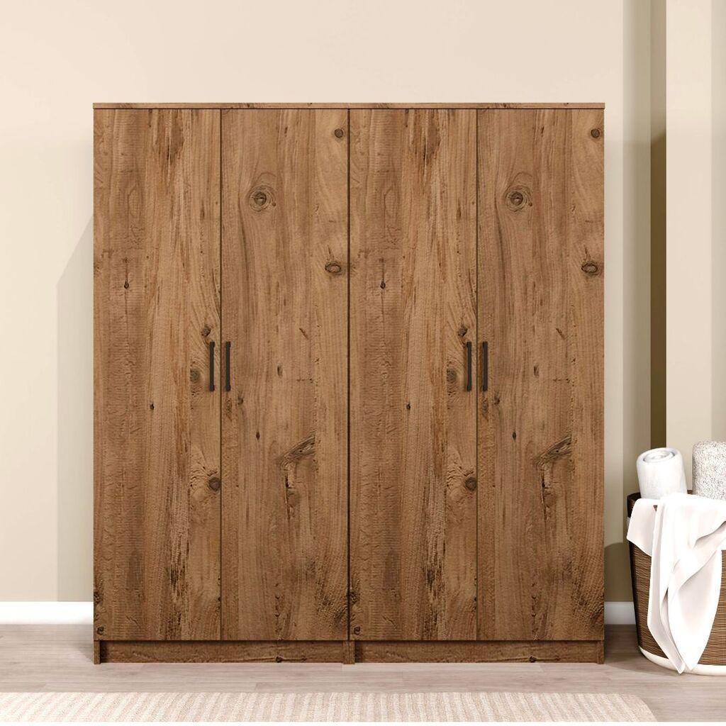 Hanah Home Ormar Kardelen 1600-115, 160x180x51.8 cm, , Smeđa