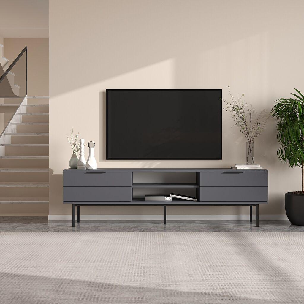 Hanah Home TV komoda Paul, 180x50x29.6 cm, antracit