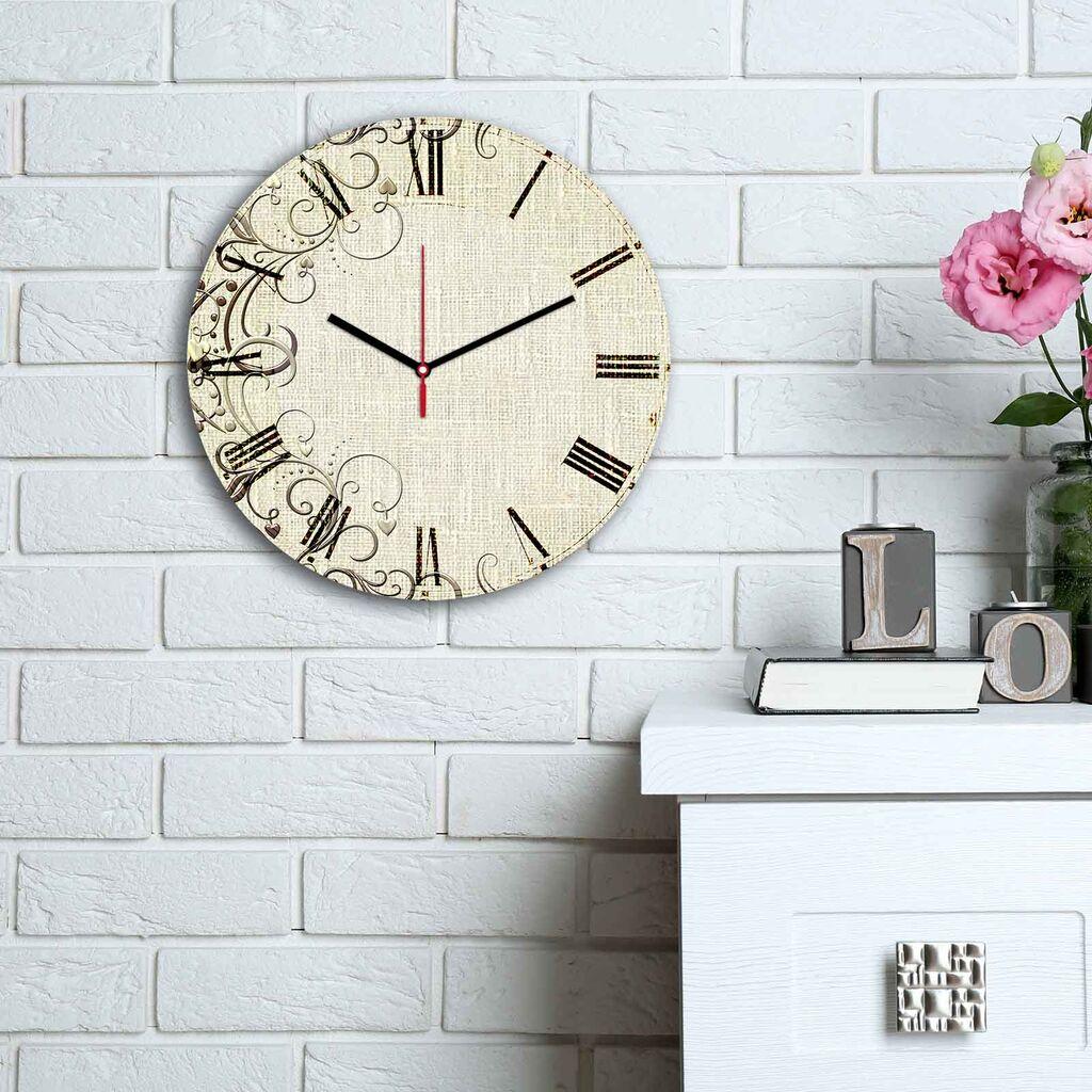 Zidni sat Wallity MDF 30cm šareni