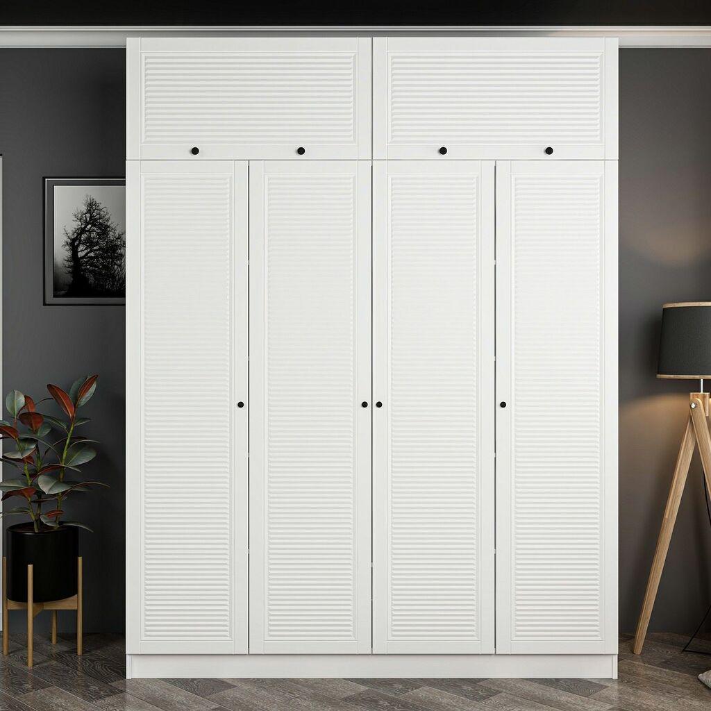 Hanah Home Ormar Kale-8431, 180x210x52 cm, Bijela