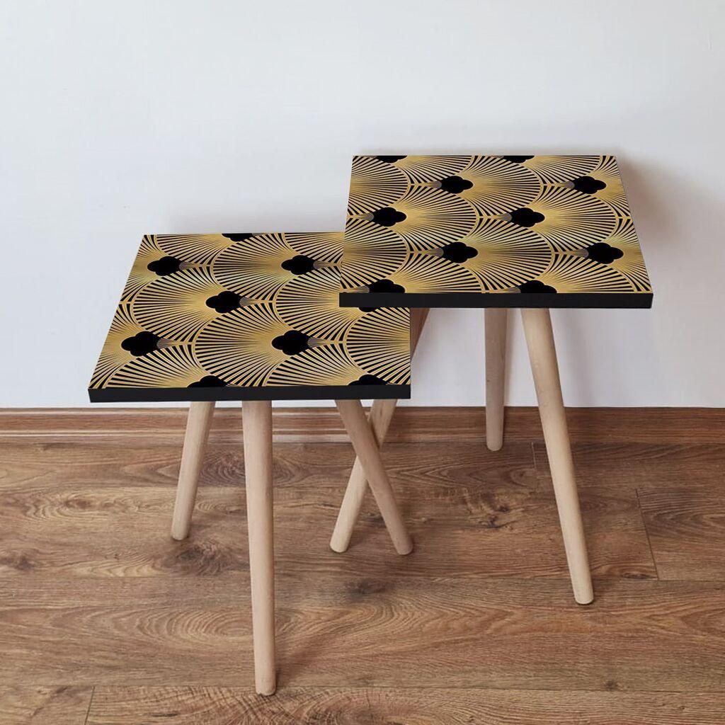 Hanah Home set stolića za kafu 2Shp496, 2 dijela, šareni