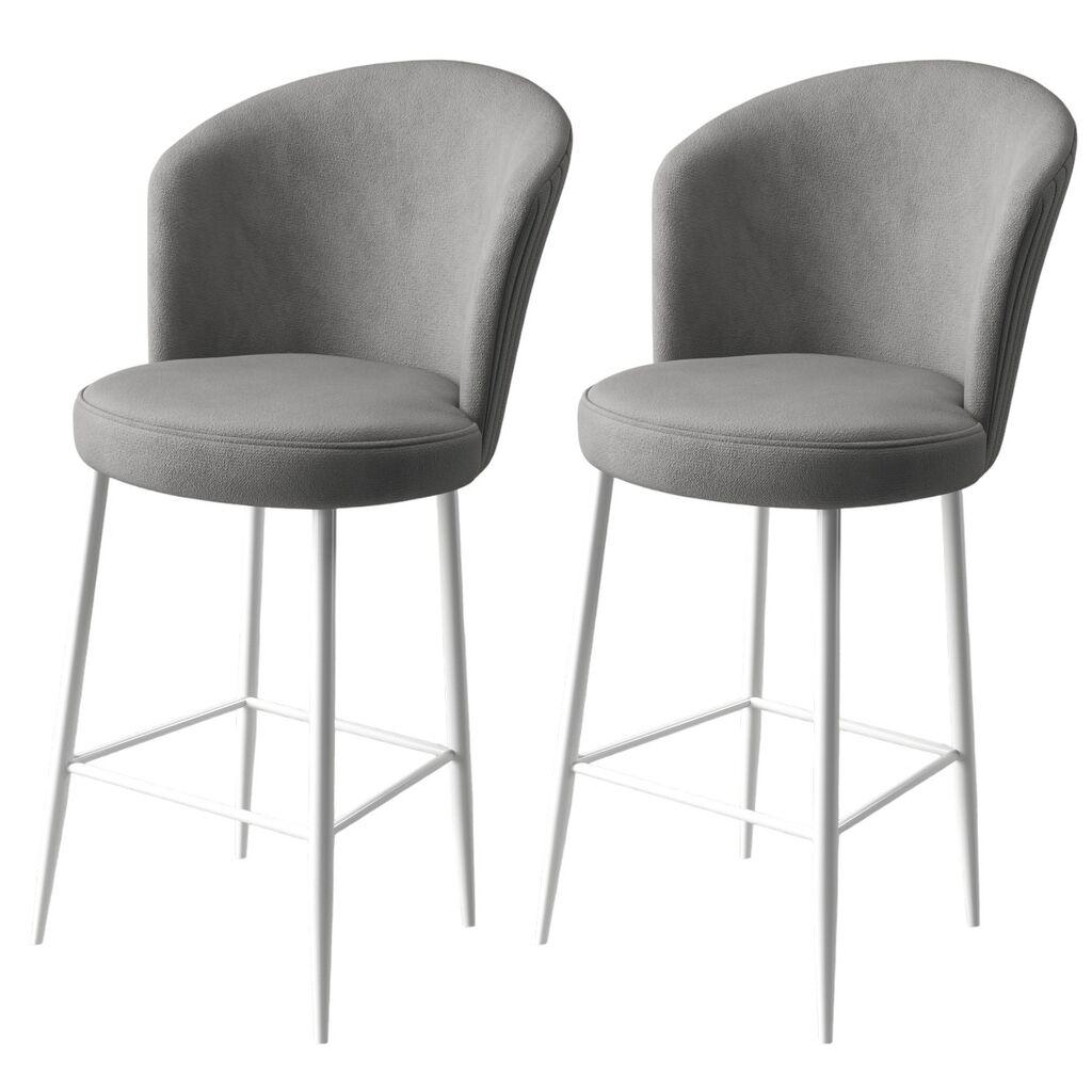 Hanah Home Set barskih stolica Alte, 2 dijela, sivo-bijela