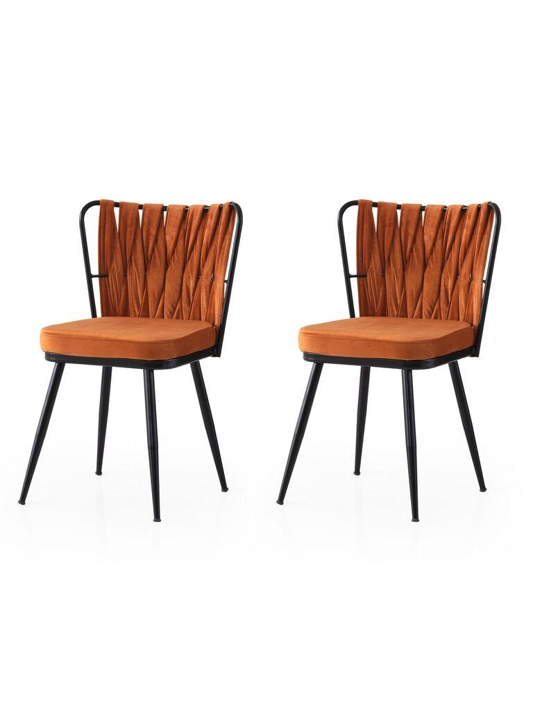 Hanah Home Set trpezarijskih stolica Kusakli 224 V2, 2 dijela, narandžasta
