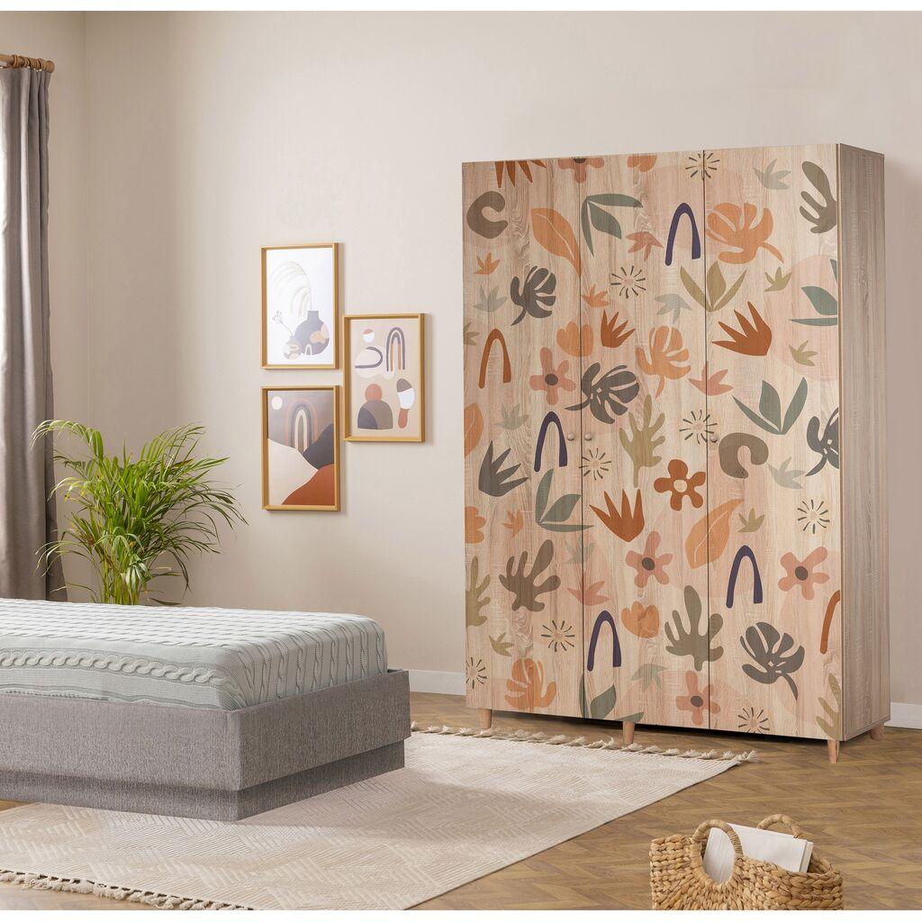 Hanah Home Ormar Lena 3-906, 135x192x52 cm, Šareni