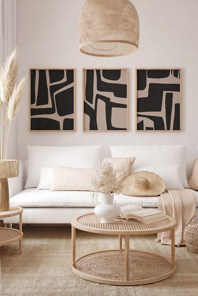 Wallity slika 3Dartsoho38, 3 dijela, 33 x 48 cm