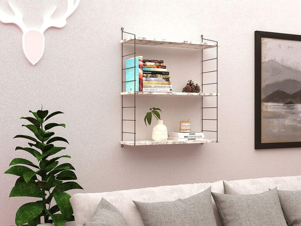 Hanah Home Zidna polica Armoni, 72x85x20 cm, Bijela