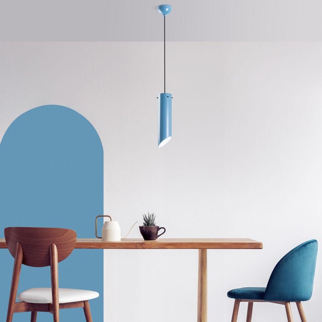 Opviq luster Kesikboru, 37-114cm, O8 cm, plava
