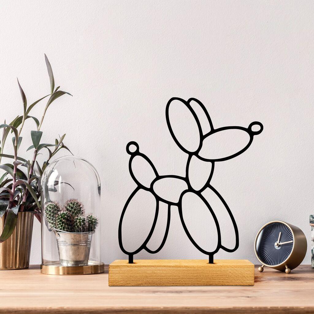 Aberto Design Dekorativna figura Swell, 22x8x17 cm, Crna
