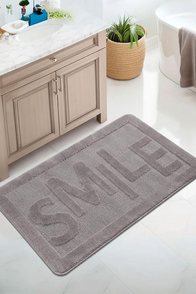L'essentiel Maison Smile prostirka za kupatilo, 60x100 cm, siva