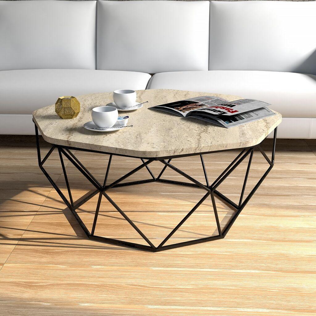 Hanah Home Club sto Diamond, 90x38x90 cm, krem