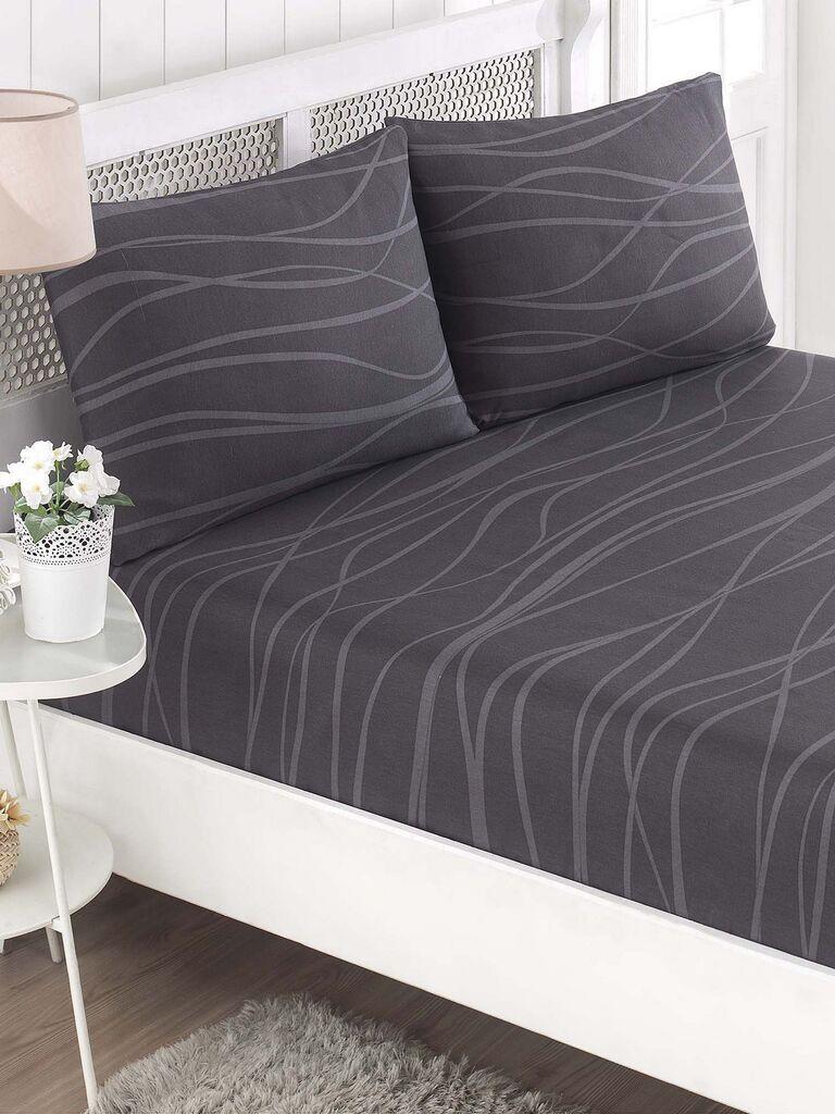 L'essentiel Maison set posteljine i 2 jastučnice Verda, 160x200+20 cm, siva