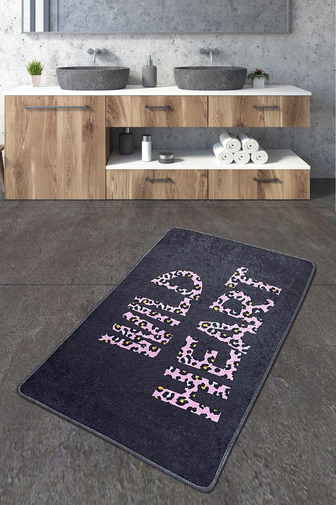 L'essentiel Maison Wild Heart tepih za kupatilo, 80x100cm, Teget
