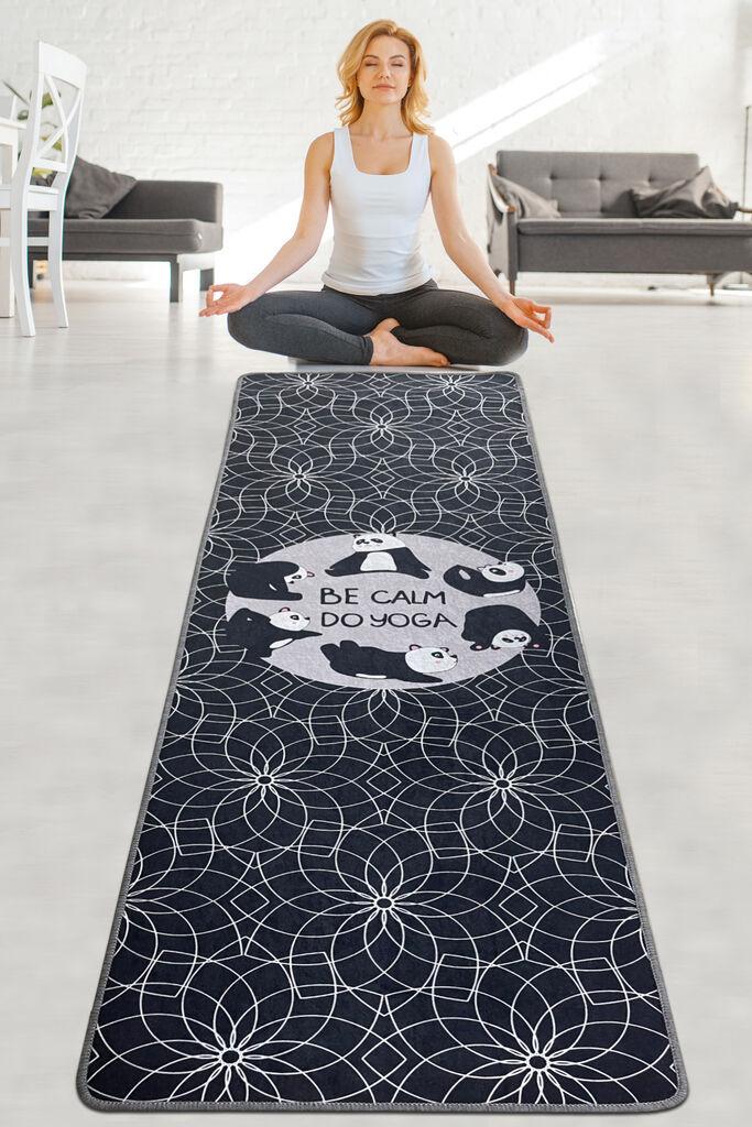 Vitalna i živahna prostirka za jogu Be Calm Djt, 60x200cm, šarena