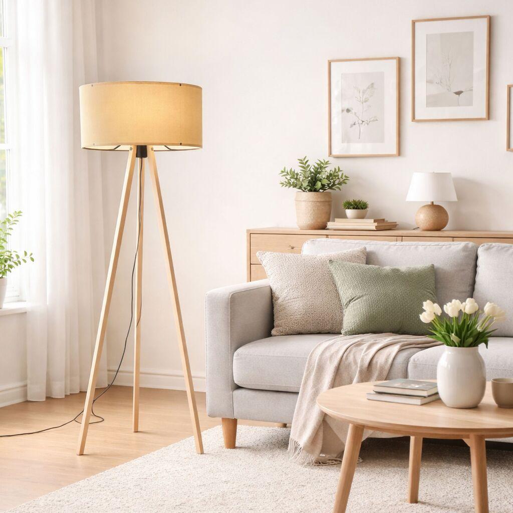 Opviq AYD 1518 Podna lampa, krem ​​boje